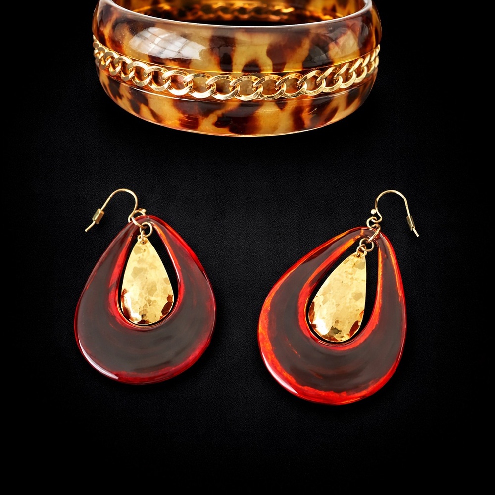 Elegant Earrings and Bracelet Set